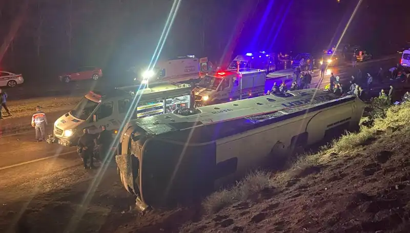 İşçi Servisi Feci Kaza! 23 Yaralı, Kaza Anı Dehşetiyle Dolu